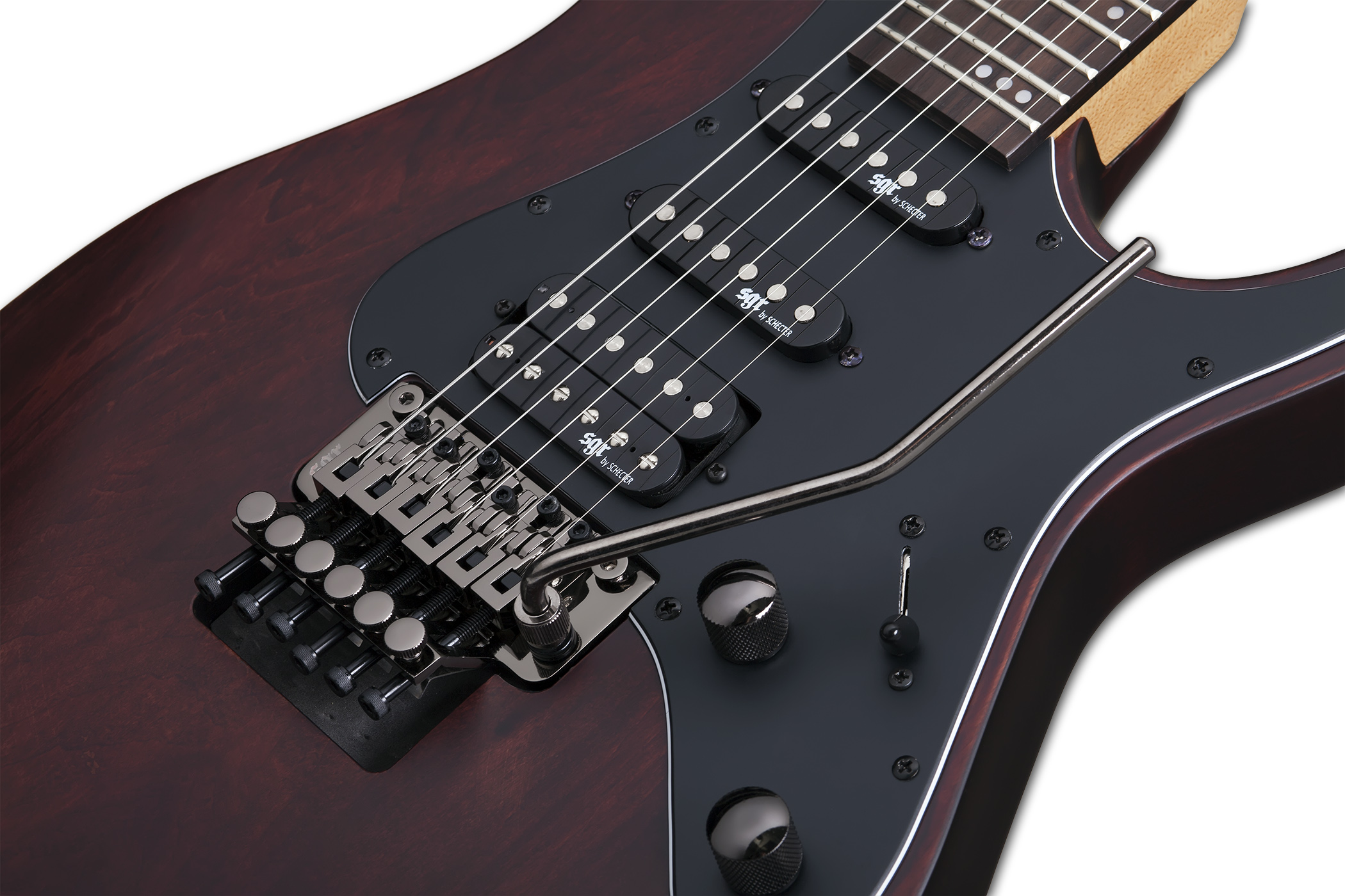 Schecter Banshee 6 Fr Sgr Hss Rw - Walnut Satin - Str shape electric guitar - Variation 3