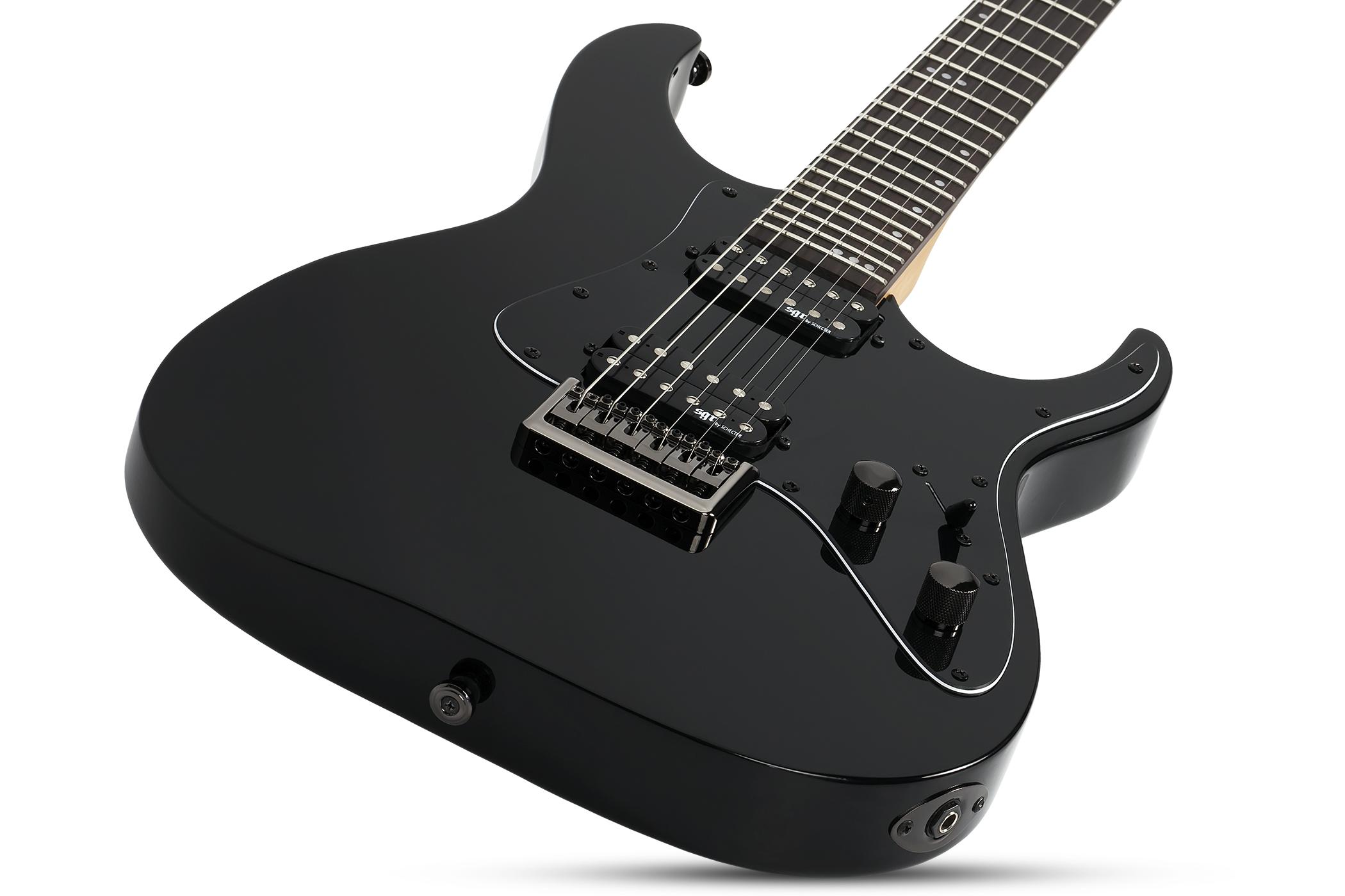 Schecter Banshee 6 Sgr 2h Ht Rw - Gloss Black - Str shape electric guitar - Variation 1