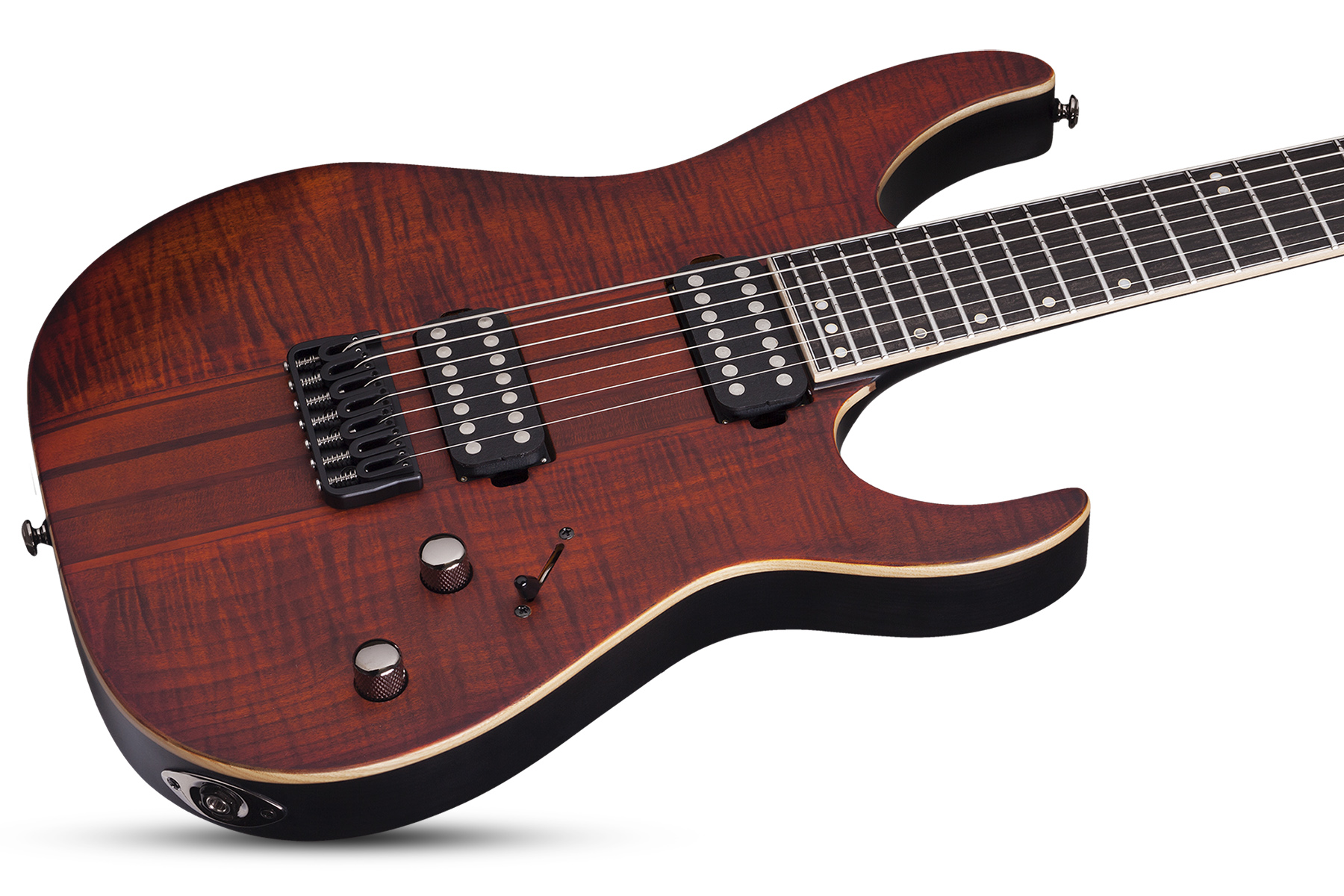 Schecter Banshee Elite-7 7c 2h Ht Eb - Cat's Eye Pearl - 7 string electric guitar - Variation 1