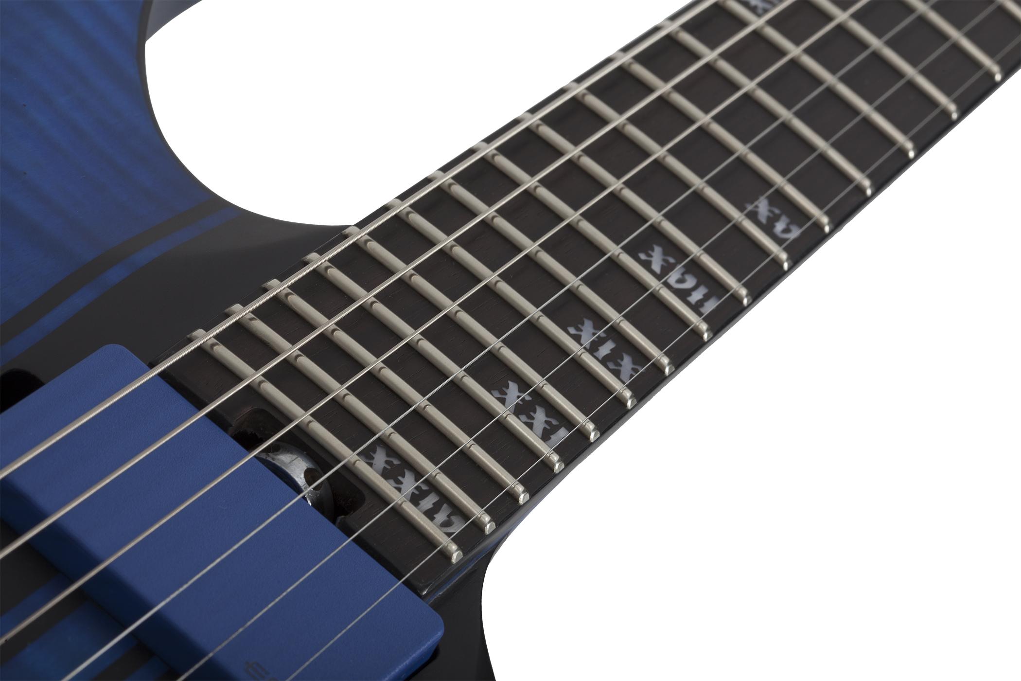 Schecter Banshee Gt Fr 2h Emg Eb - Satin Trans Blue - Str shape electric guitar - Variation 7