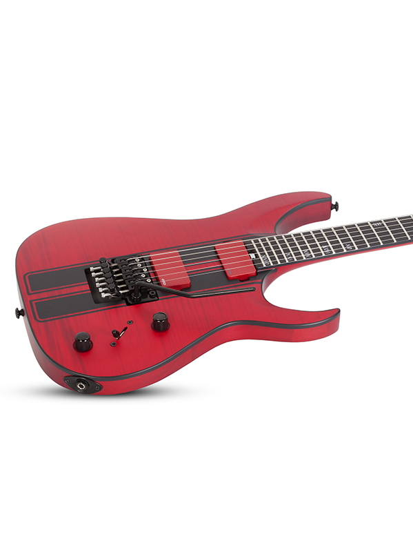 Schecter Banshee Gt Fr Emg 2h Eb - Trans Red - Str shape electric guitar - Variation 2