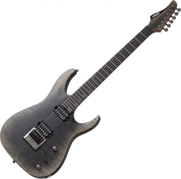 Solid body electric guitar Schecter Banshee Mach-6 Evertune - Fallout Burst
