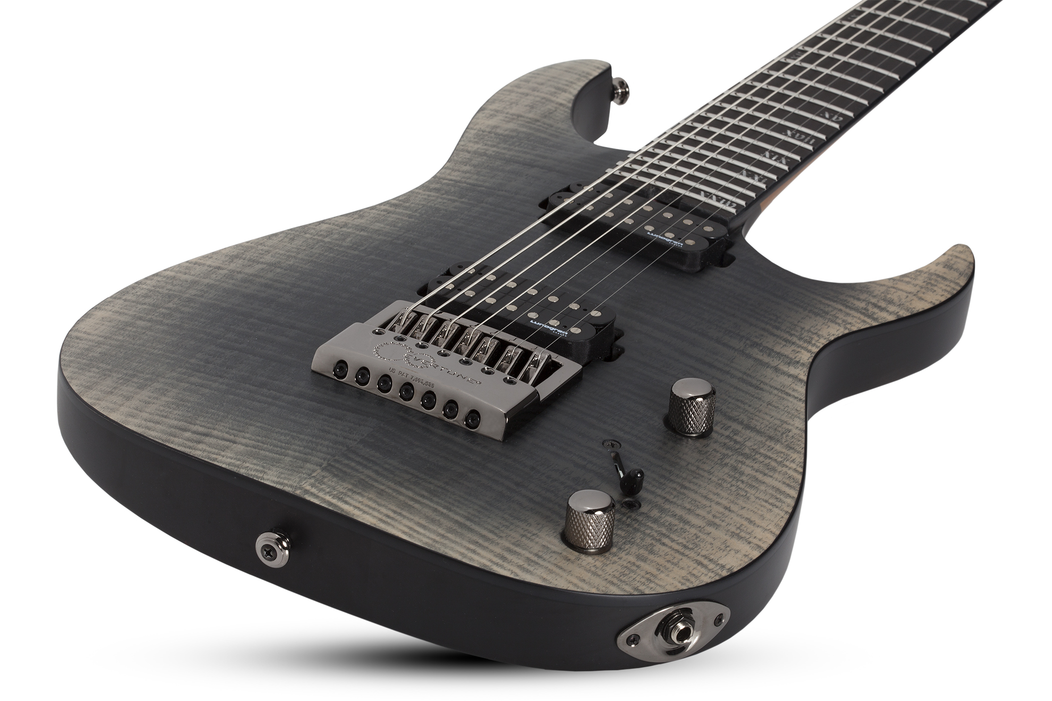 Schecter Banshee Mach-7 Evertune 7c 2h Lundgren Ht Eb - Fallout Burst - 7 string electric guitar - Variation 1