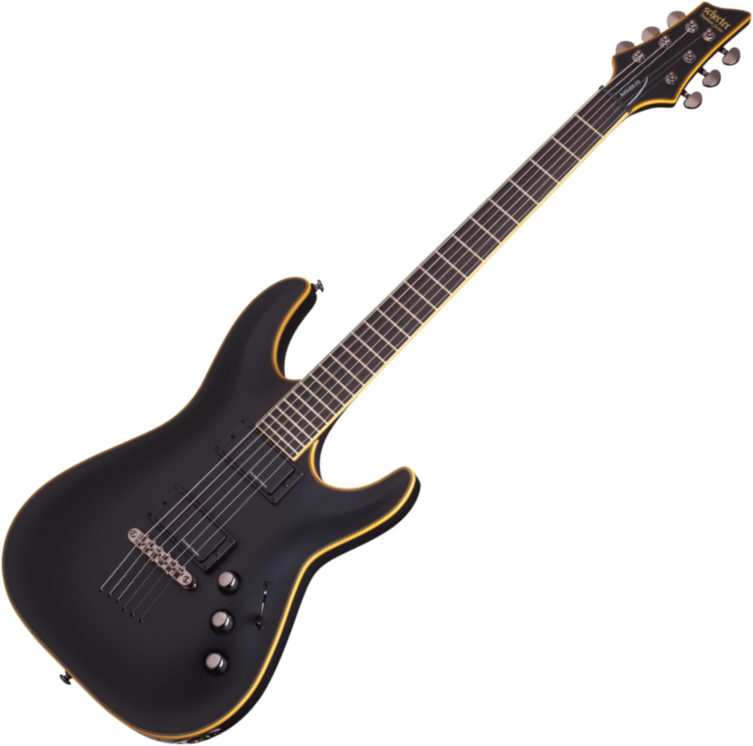 Schecter Blackjack ATX C1 - aged black satin Solid body electric guitar ...