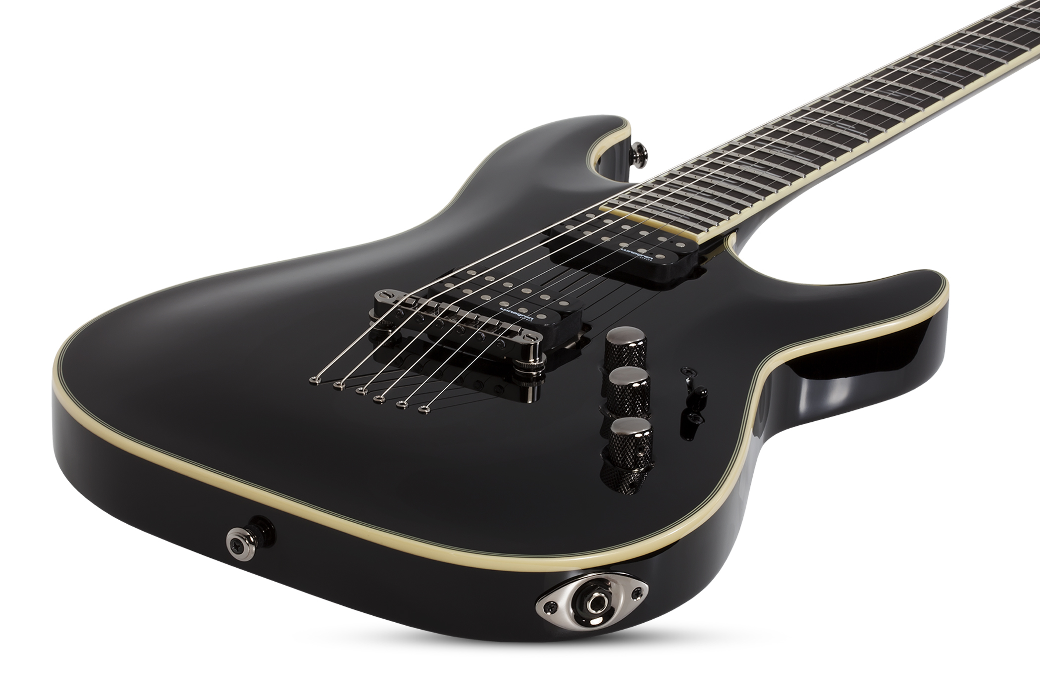 Schecter C-1 Blackjack 2h Lundgren Ht Eb - Black - Str shape electric guitar - Variation 1