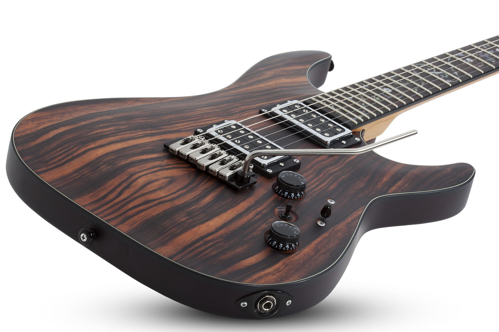 Schecter C-1 Exotic Ebony 2h Trem Eb - Natural Satin - Str shape electric guitar - Variation 1