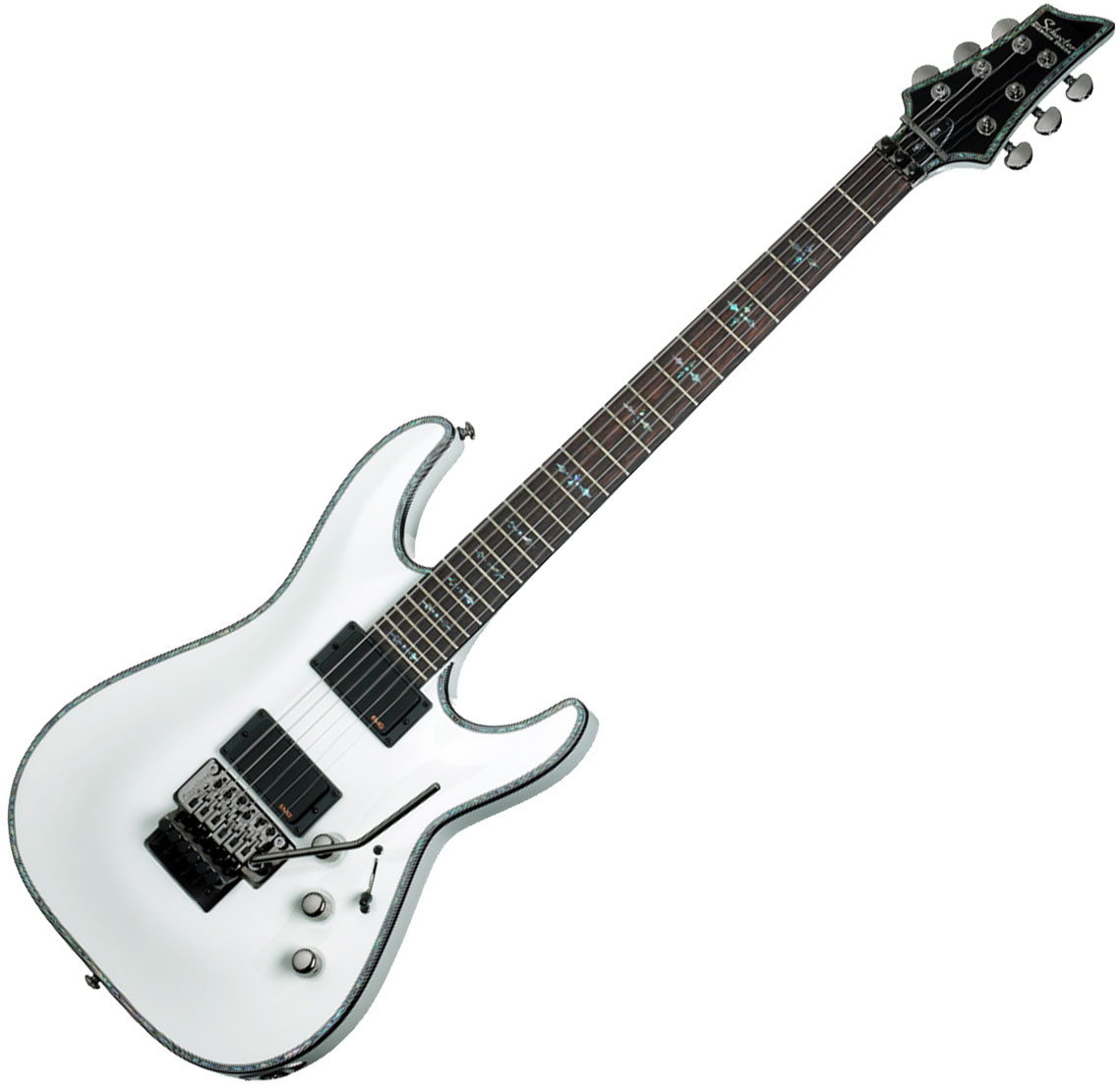 Schecter Hellraiser C 1 Fr Gloss White Solid Body Electric Guitar White