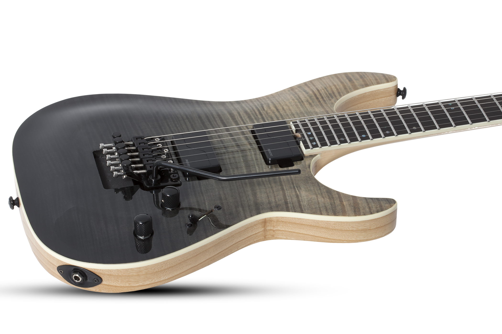 Schecter C-1 Fr Sls Elite 2h Fishman Fluence Modern Eb - Black Fade Burst - Str shape electric guitar - Variation 1