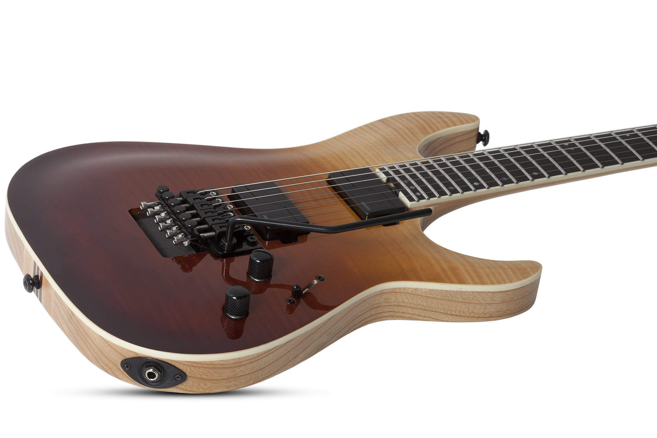 Schecter C-1 Fr Sls Elite 2h Fishman Fluence Modern Eb - Antique Fade Burst - Str shape electric guitar - Variation 2