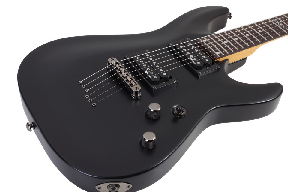 Sgr By Schecter C-1 2h Ht Rw - Midnight Satin Black - Str shape electric guitar - Variation 1