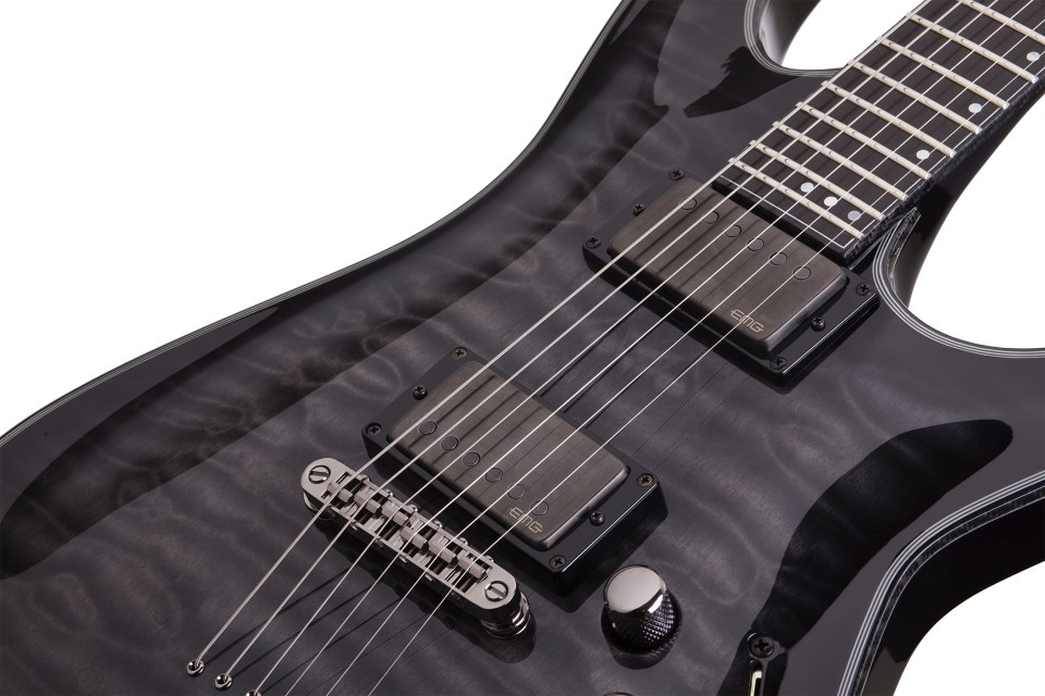 Schecter C-1 Hellraiser Hybrid 2h Emg Ht Eb - Trans. Black Burst - Str shape electric guitar - Variation 3