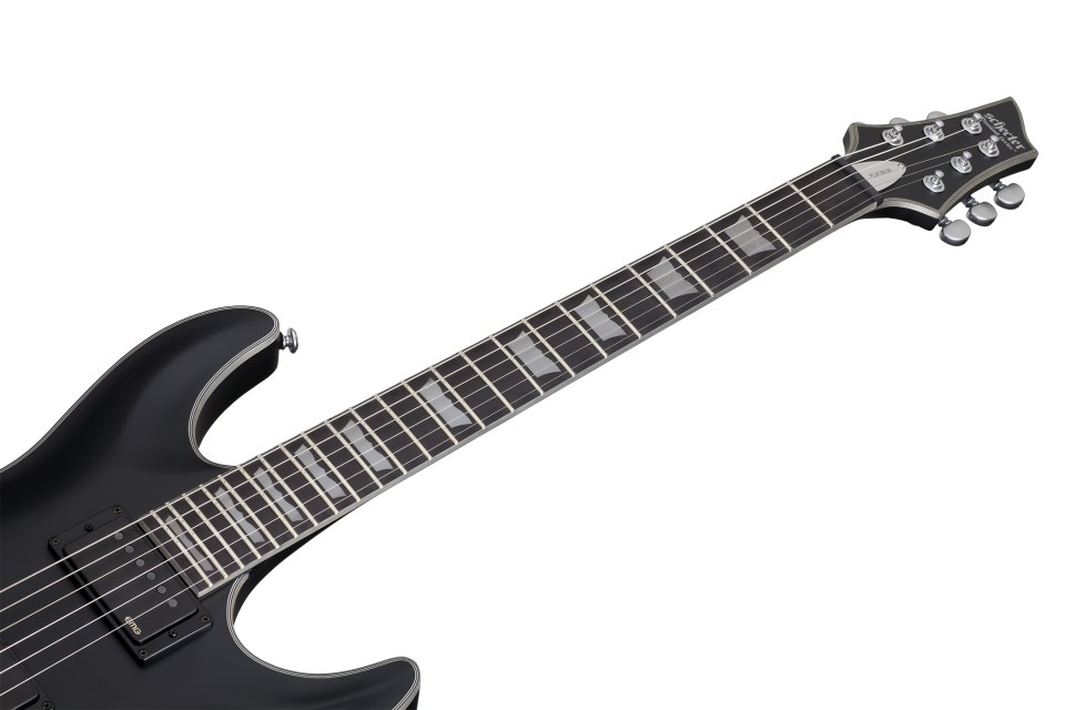Schecter C-1 Platinum 2h Emg Ht Eb - Satin Black - Str shape electric guitar - Variation 4