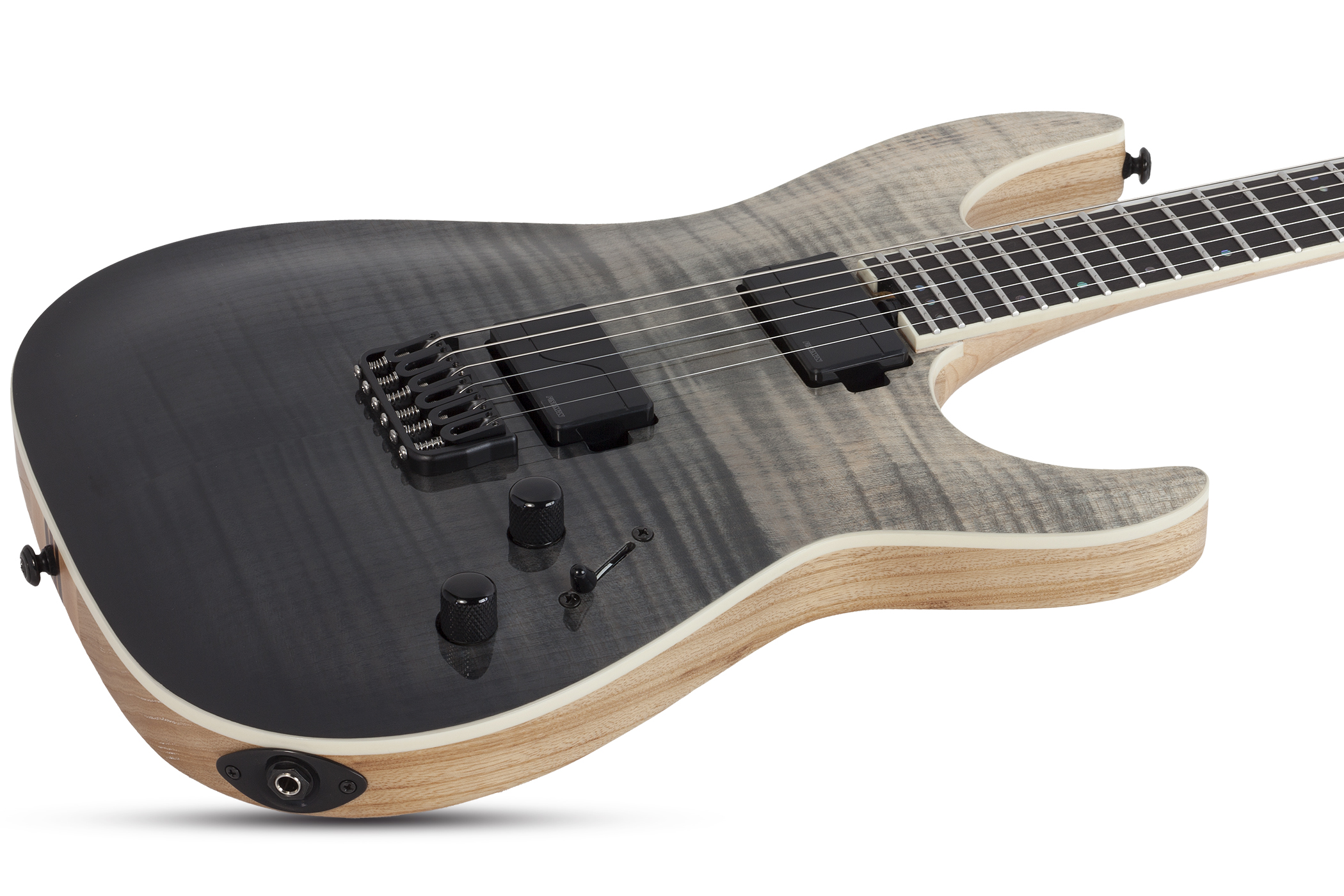 Schecter Sls Elite C-1 2h Fishman Fluence Modern Ht Eb - Black Fade Burst - Str shape electric guitar - Variation 1