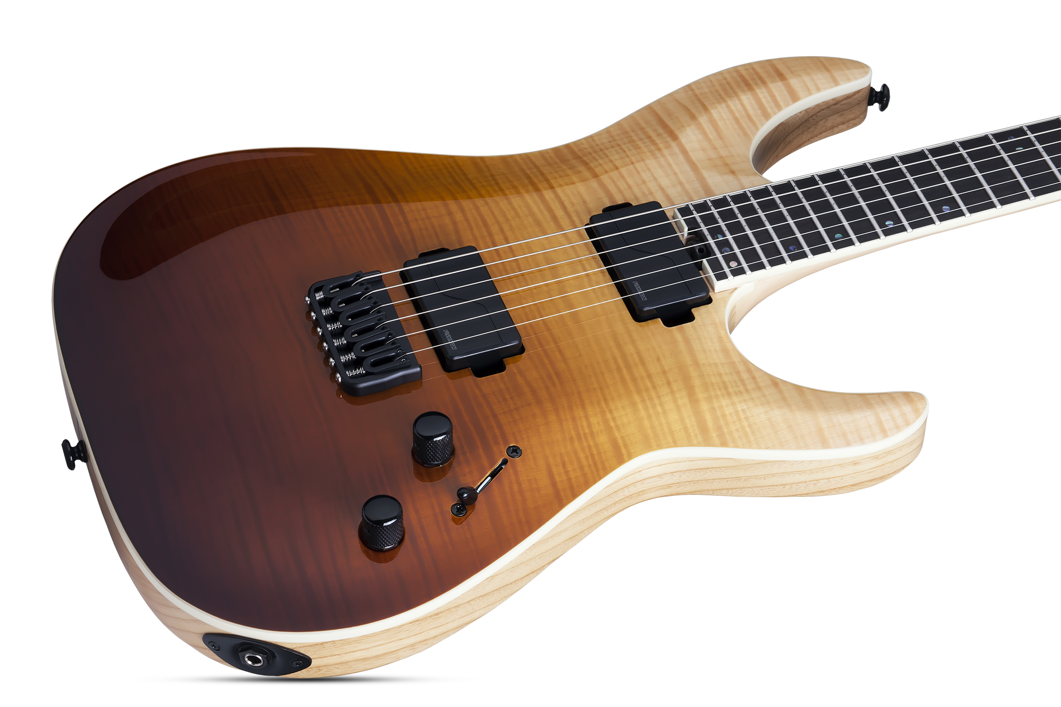 Schecter Sls Elite C-1 2h Fishman Fluence Modern Ht Eb - Antique Fade Burst - Str shape electric guitar - Variation 1