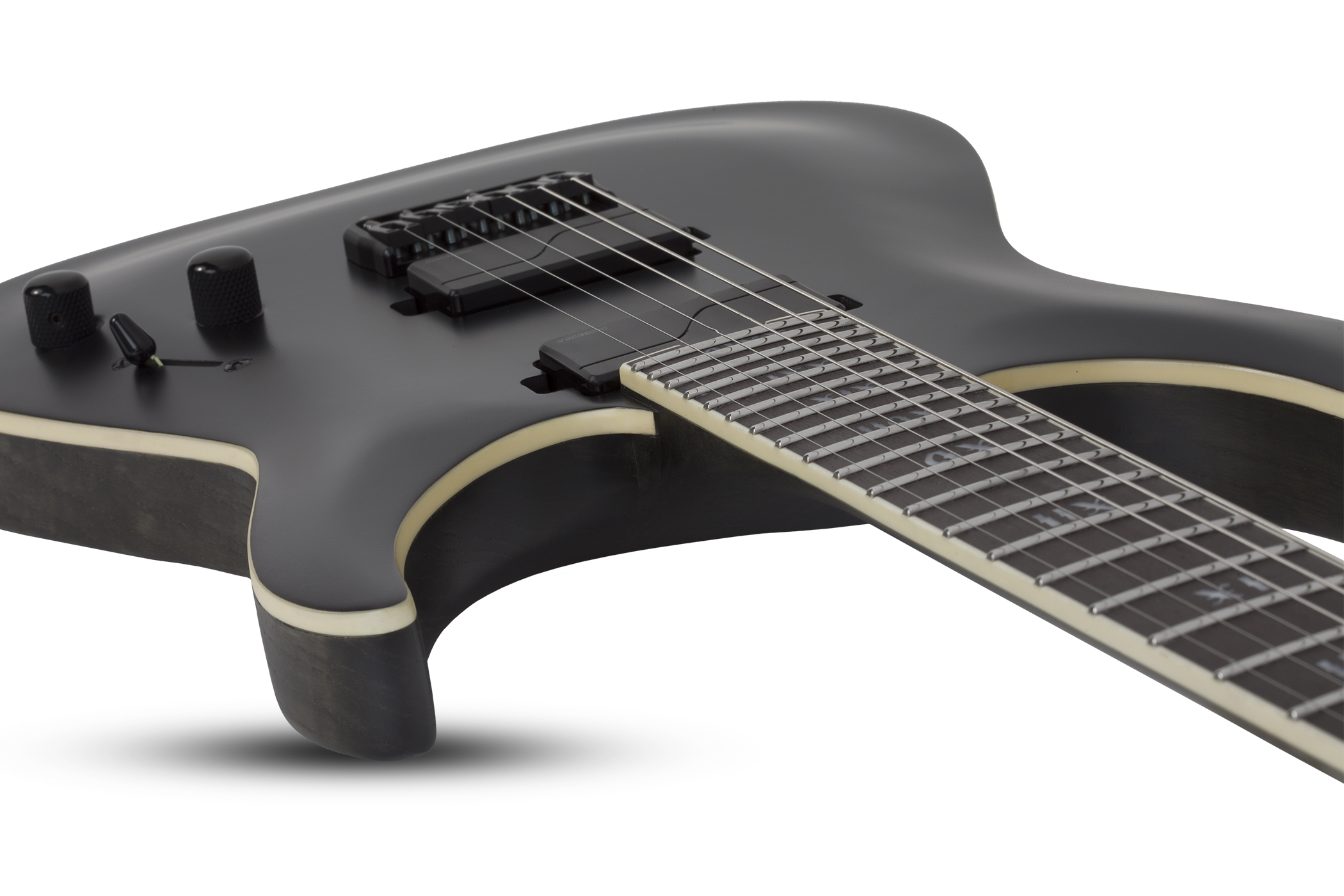 Schecter C-1 Sls Evil Twin 2h Fishman Ht Eb - Satin Black - Str shape electric guitar - Variation 2