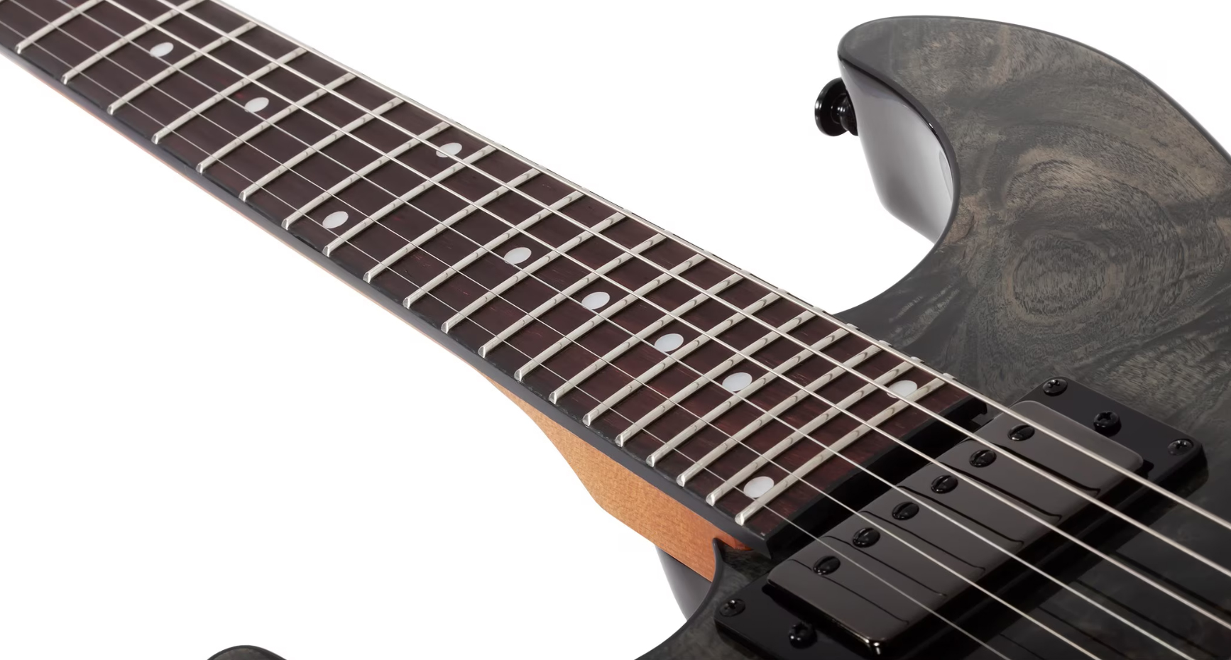 Schecter C-1 Standard Lh Gaucher 2h Ht Rw - Black Fade Burst Burl - Str shape electric guitar - Variation 3