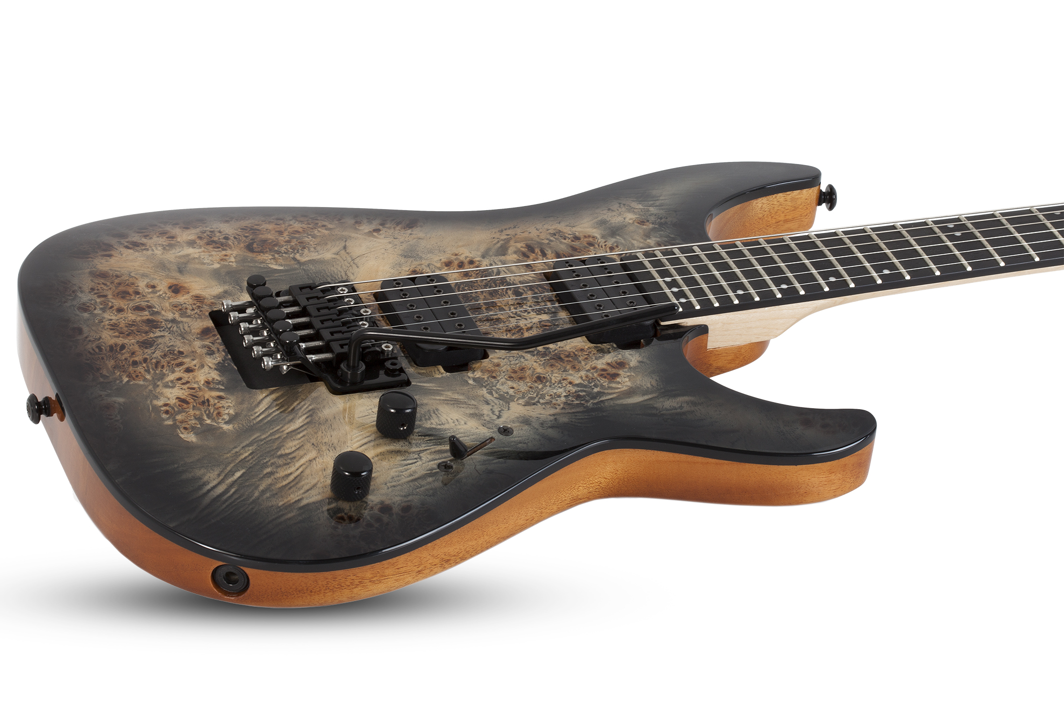 Schecter C-6 Pro Fr 2h Wen - Charcoal Burst - Double cut electric guitar - Variation 2