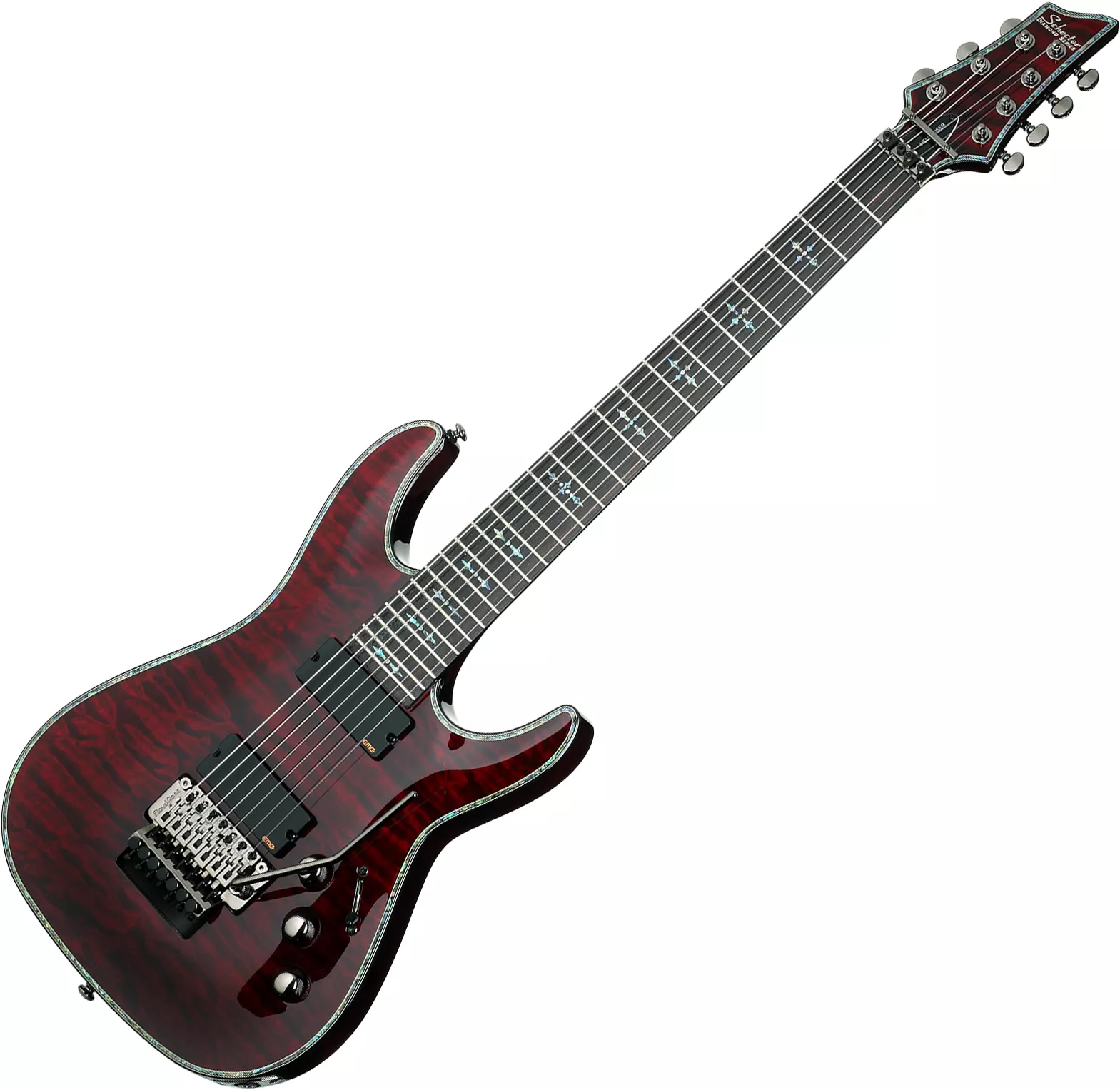Hellraiser C-7 FR - black cherry 7 string electric guitar Schecter