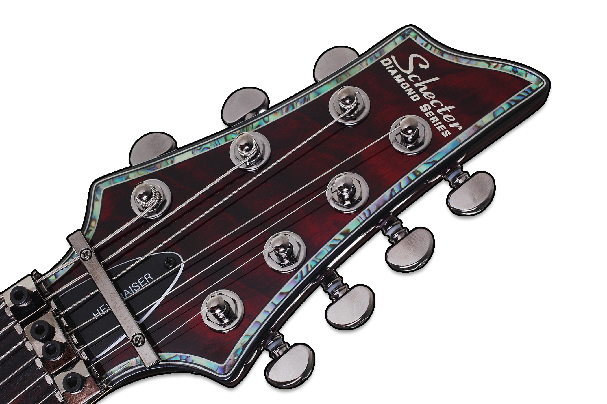 Schecter C-7 Fr Hellraiser 7c 2h Emg Rw - Black Cherry - 7 string electric guitar - Variation 3