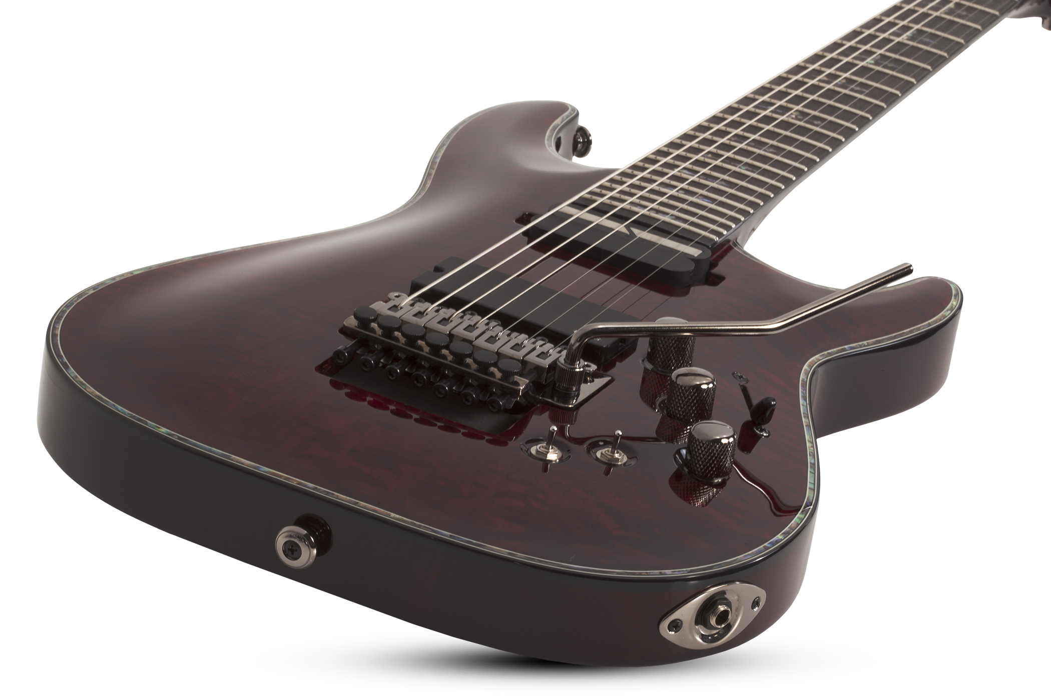 Schecter C-7 Fr S Hellraiser 7c 2h Emg Sustainiac Rw - Black Cherry - 7 string electric guitar - Variation 1