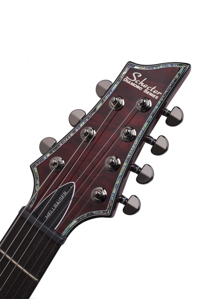 Schecter C-7 Hellraiser 7c 2h Emg Ht Rw - Black Cherry Gloss - 7 string electric guitar - Variation 6