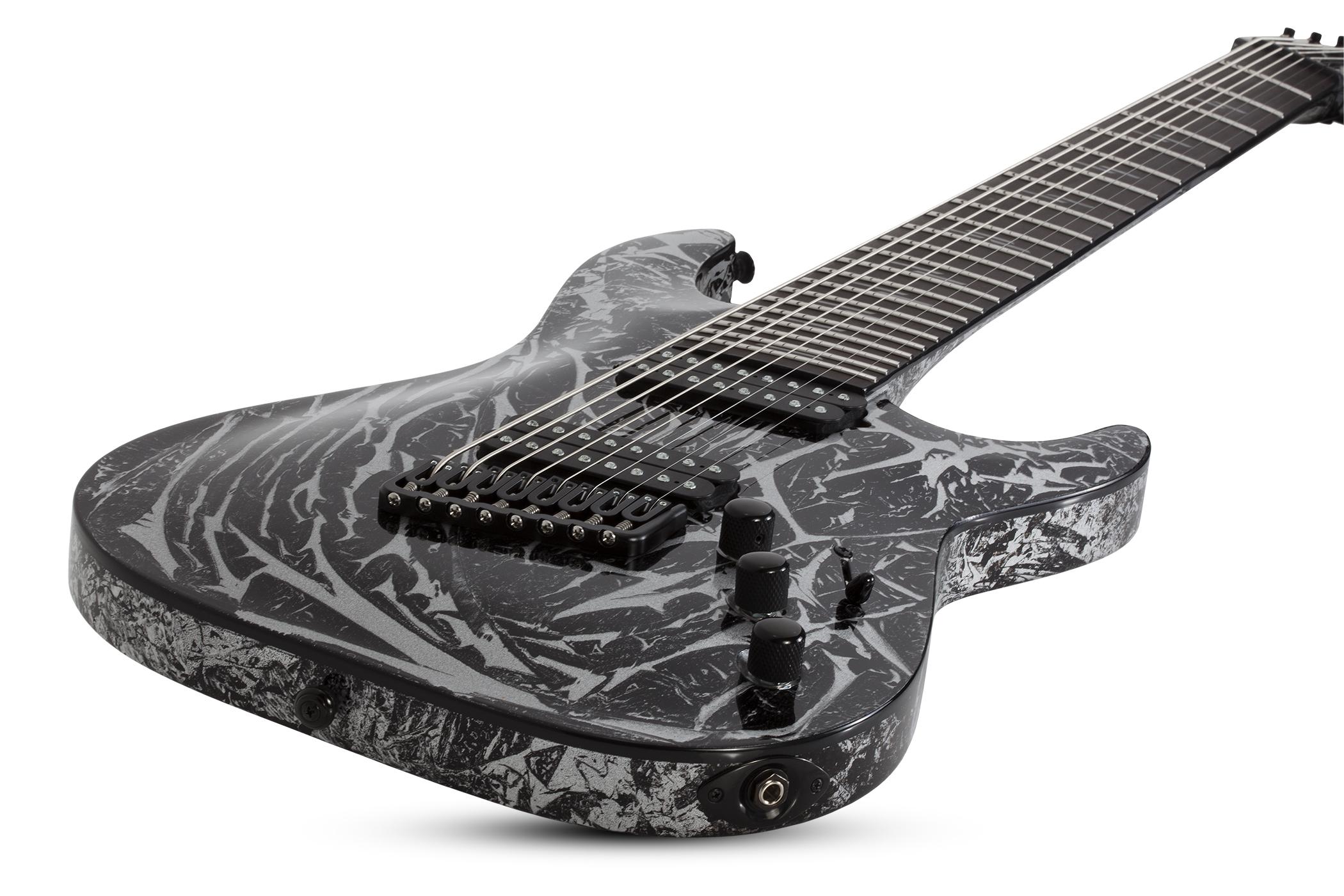 Schecter C-8 Multiscale 8c Baryton 2h Ht Eb - Silver Mountain - 8 and 9 string electric guitar - Variation 1