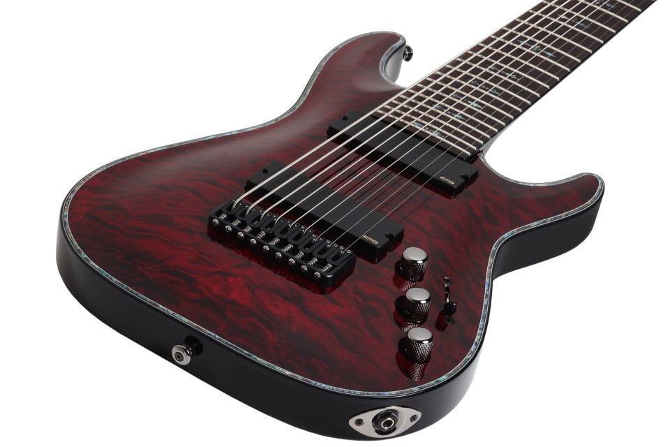 Schecter C-9 Hellraiser 9c 2h Emg Ht - Black Cherry - 8 and 9 string electric guitar - Variation 1