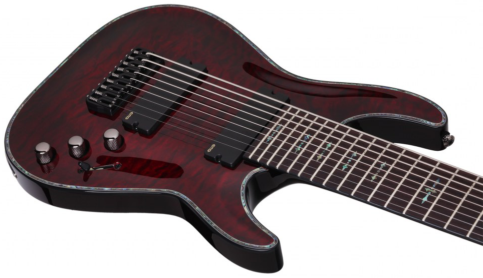 Schecter C-9 Hellraiser 9c 2h Emg Ht - Black Cherry - 8 and 9 string electric guitar - Variation 2