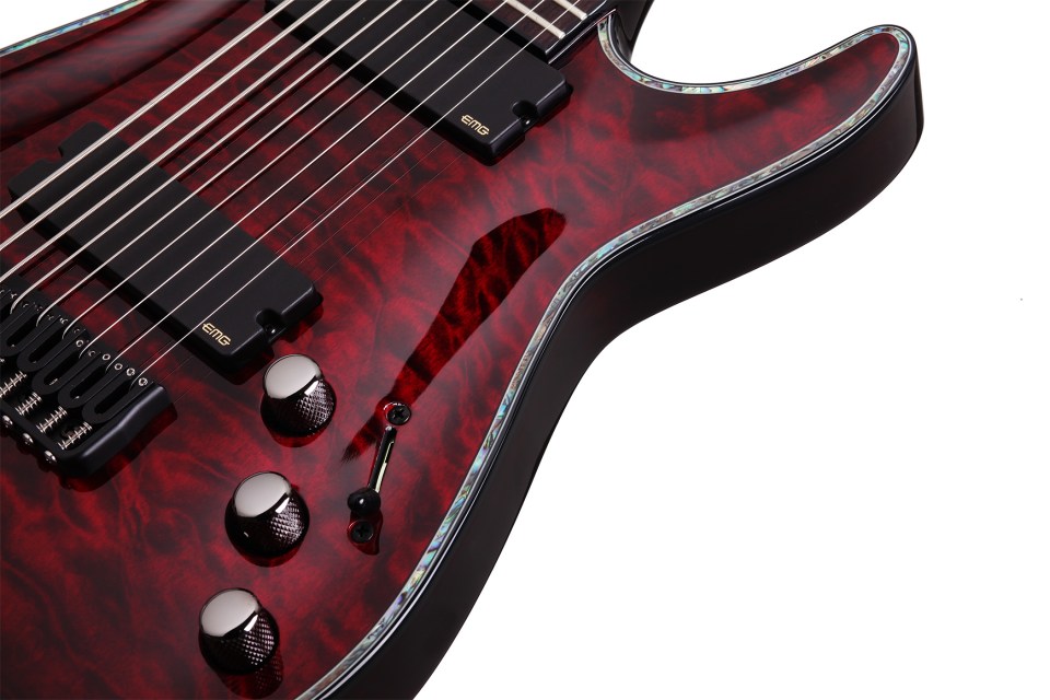 Schecter C-9 Hellraiser 9c 2h Emg Ht - Black Cherry - 8 and 9 string electric guitar - Variation 3