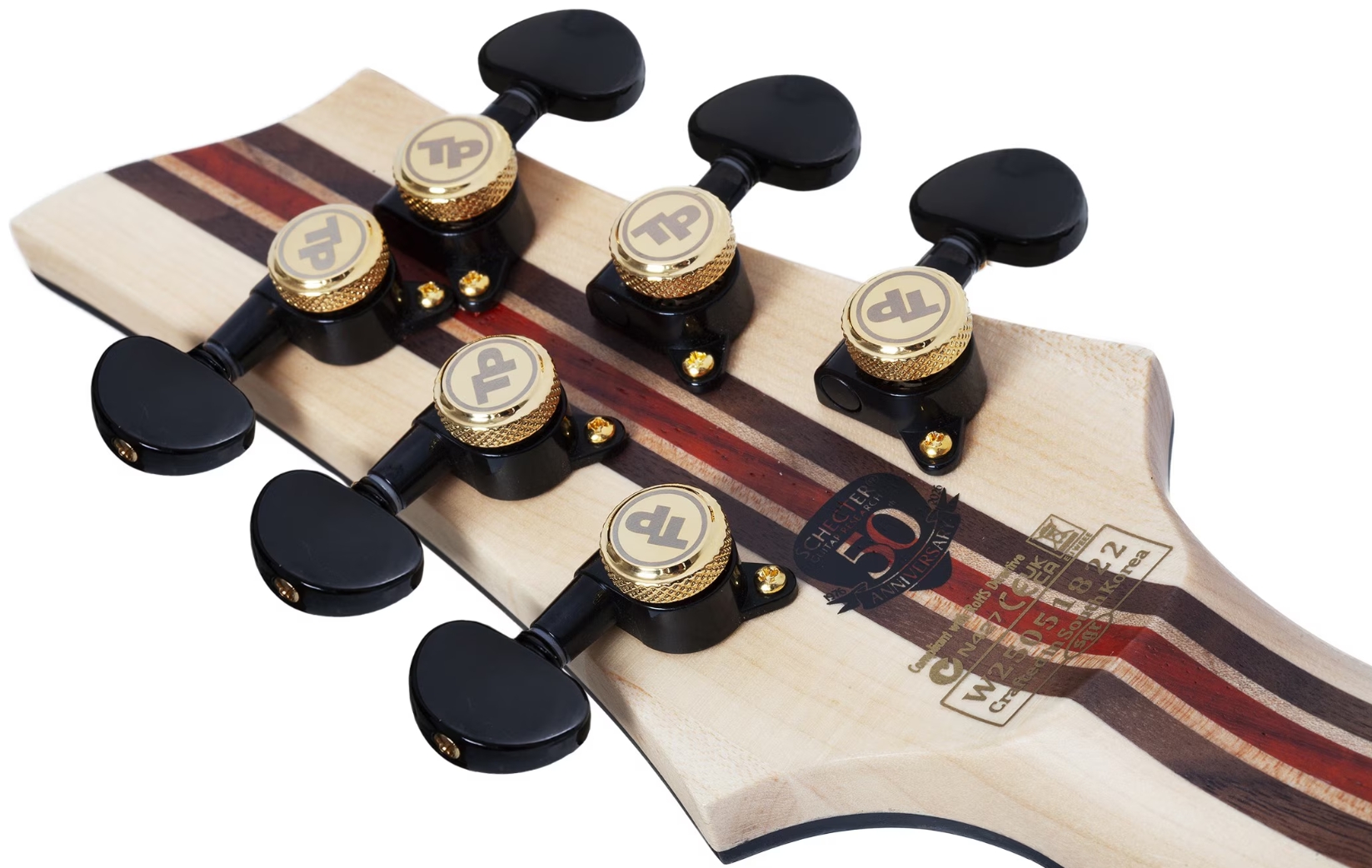 Schecter C1 50th Ann. 2h Ht Eb - 50th Gold Burst - Metal electric guitar - Variation 7