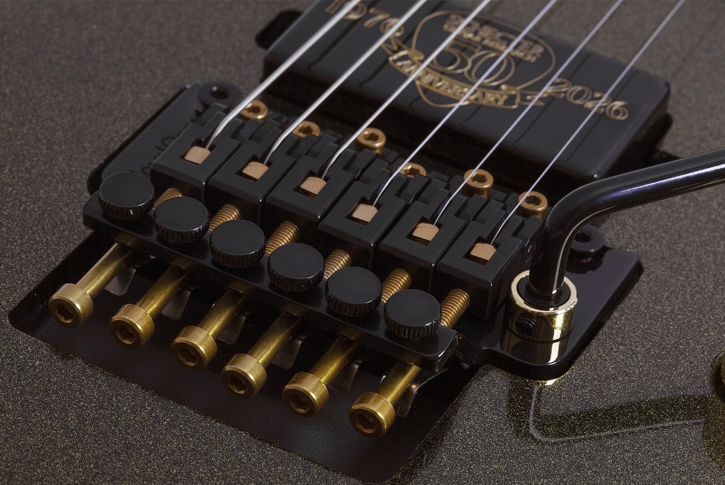 Schecter C1 Fr-s 50th Ann. 2h Sustainiac Fr Eb - 50th Gold Burst - Metal electric guitar - Variation 6