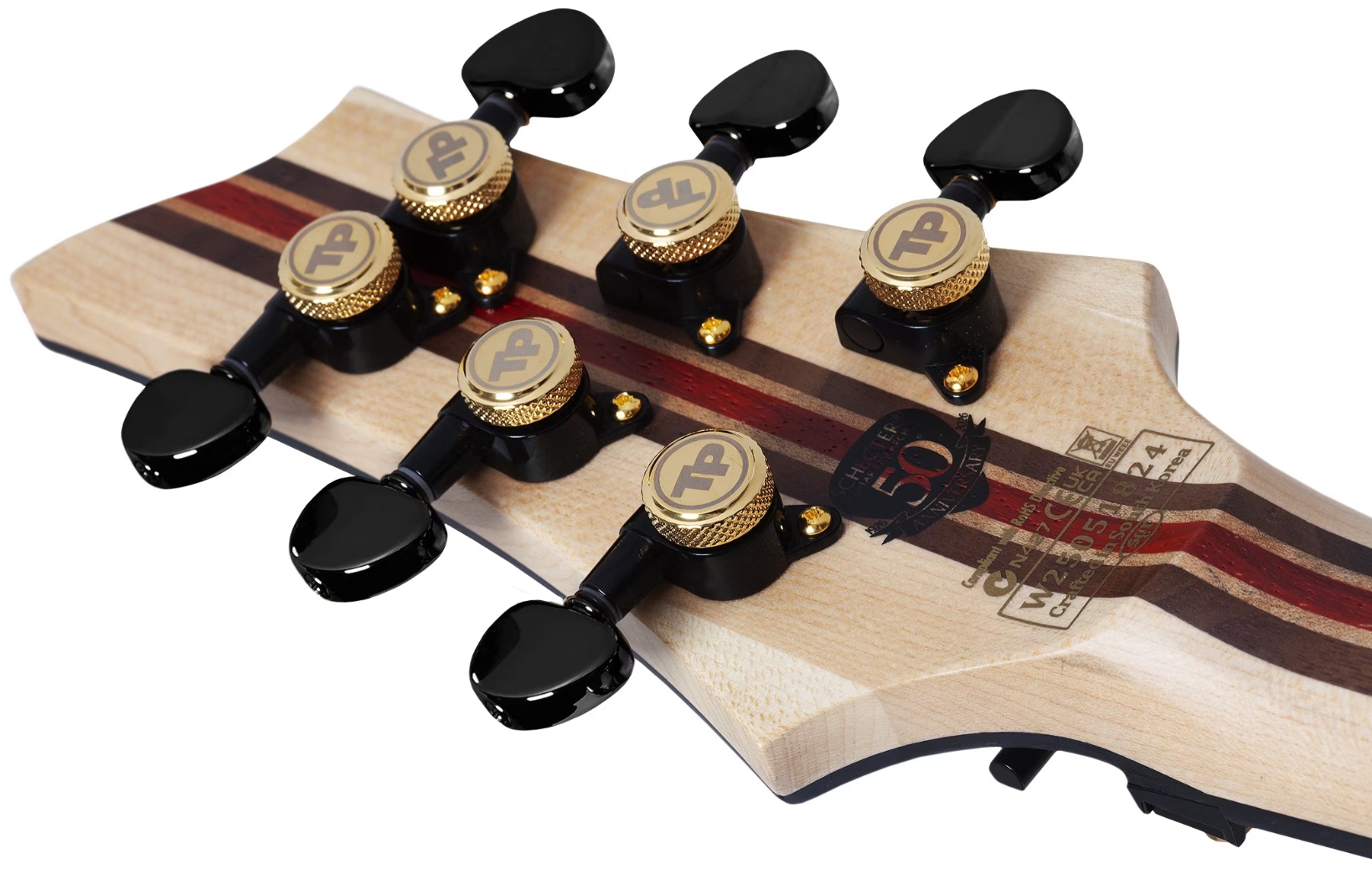 Schecter C1 Fr-s 50th Ann. Lh 2h Sustainiac Eb - 50th Gold Burst - Metal electric guitar - Variation 9