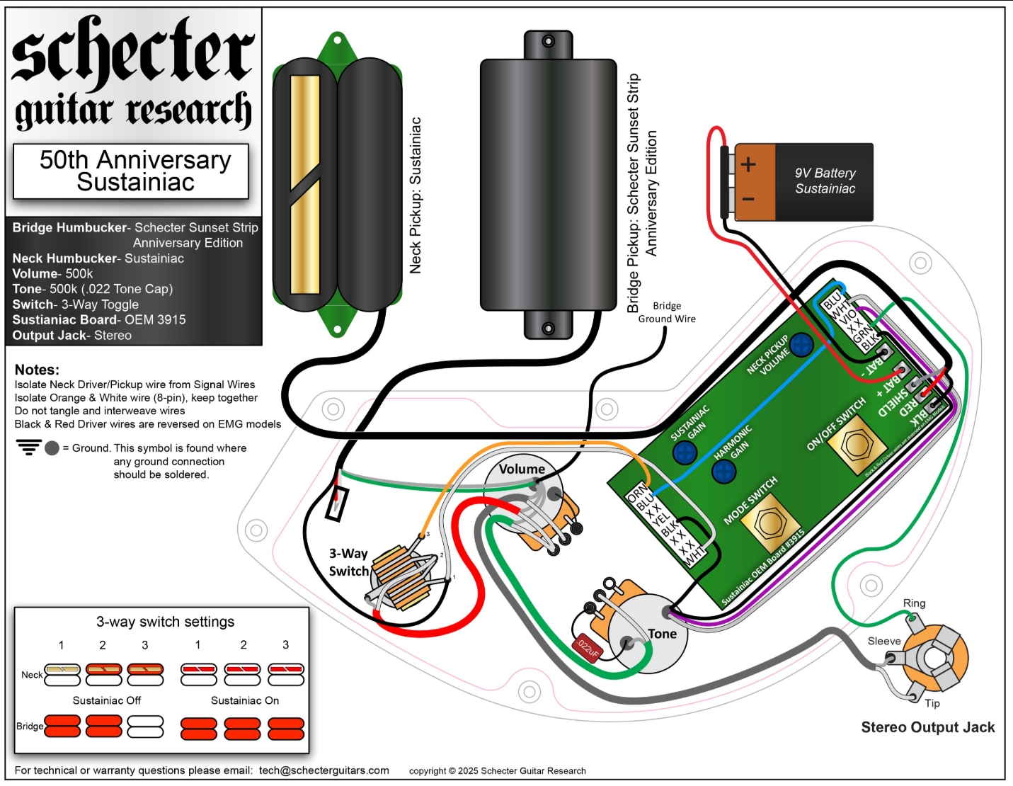 Schecter C1 Fr-s 50th Ann. Lh 2h Sustainiac Eb - 50th Gold Burst - Metal electric guitar - Variation 10