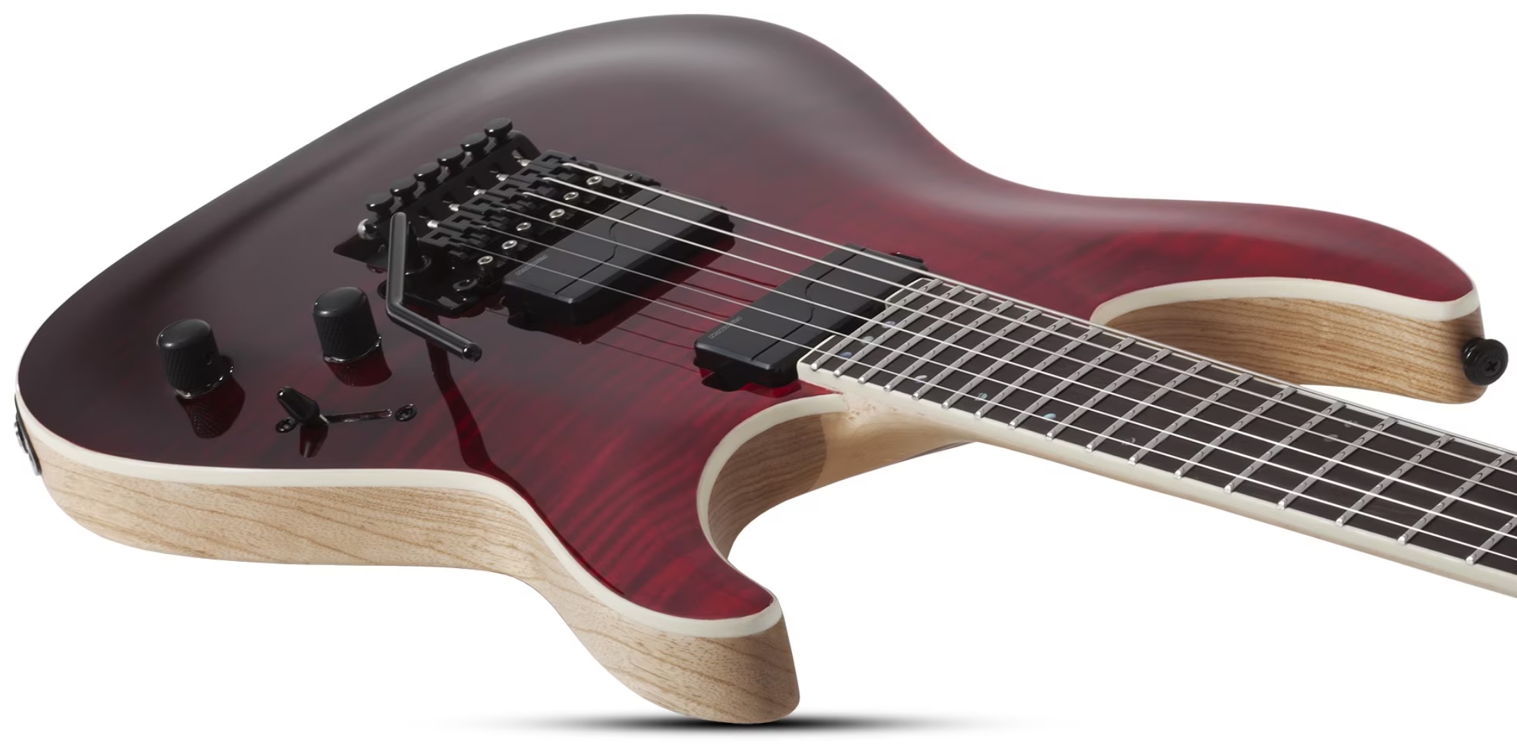 Schecter C1 Fr Sls Elite 2h Fishman Fluence Modern Eb - Blood Burst - Str shape electric guitar - Variation 2