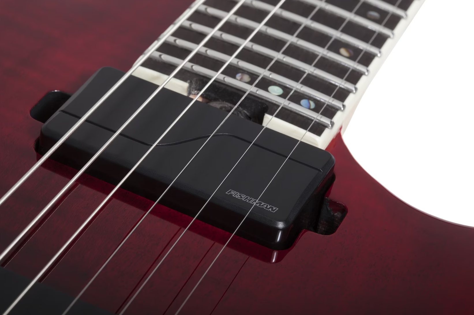 Schecter C1 Fr Sls Elite 2h Fishman Fluence Modern Eb - Blood Burst - Str shape electric guitar - Variation 3