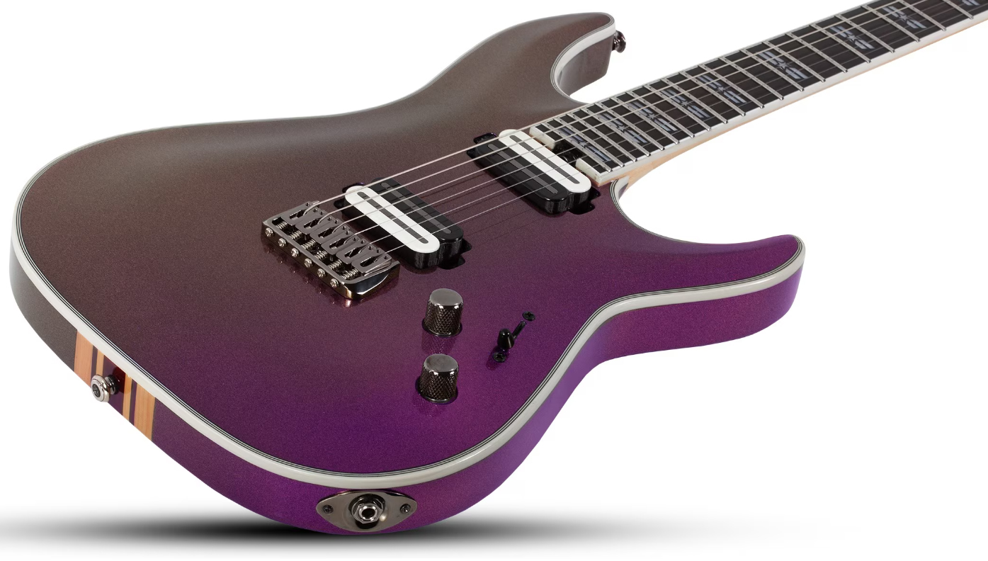Schecter C1 Sls Hollywood 2h Fishman Fluence Modern Ht Eb - Supernova - Metal electric guitar - Variation 1