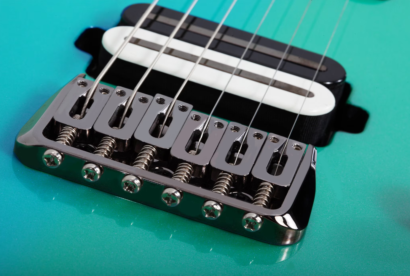 Schecter C1 Sls Hollywood 2h Fishman Fluence Modern Ht Eb - Glacier - Metal electric guitar - Variation 4