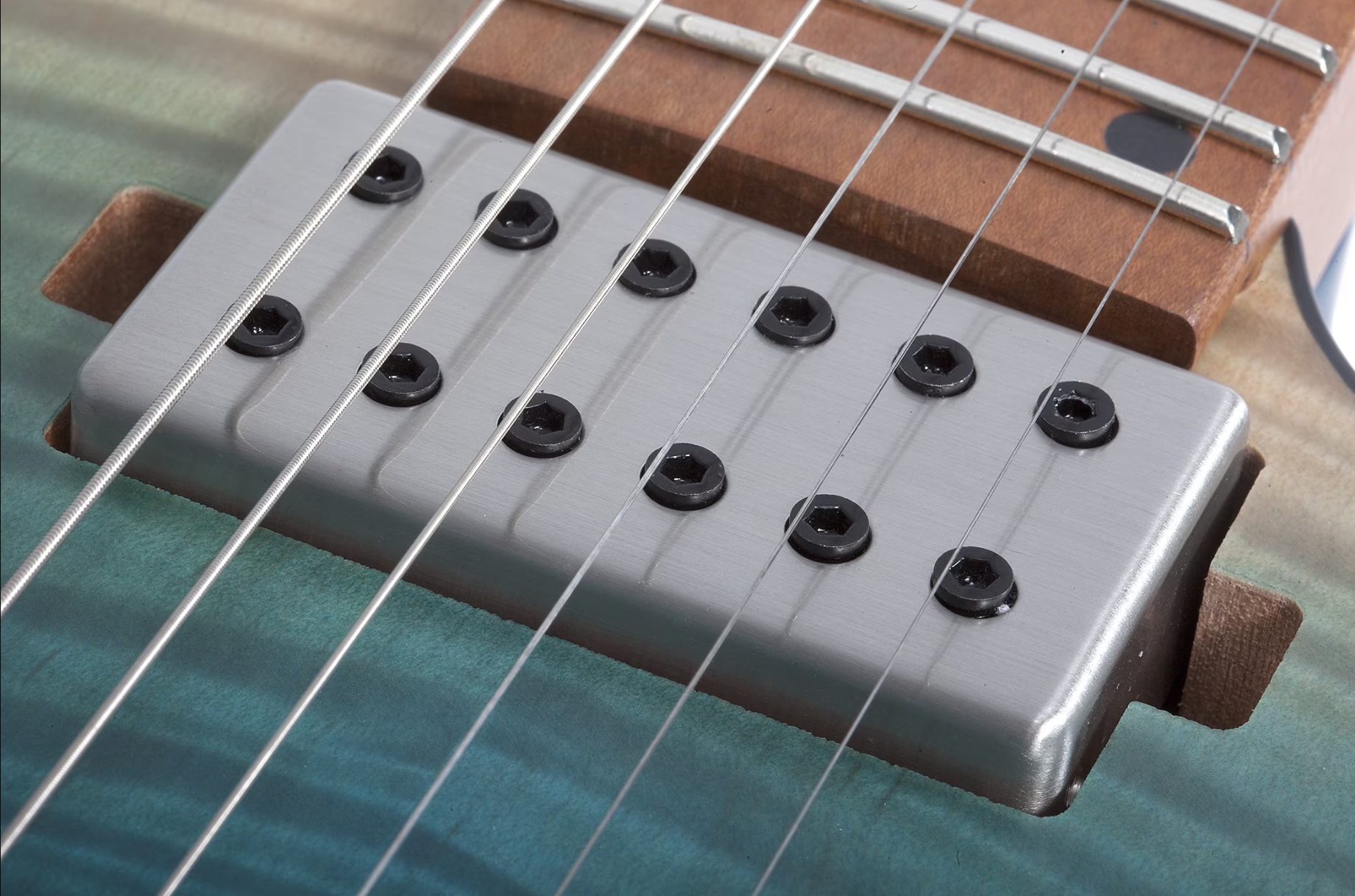 Schecter C1 Standard Plus 2h Ht Mn - Blue Fade - Str shape electric guitar - Variation 4