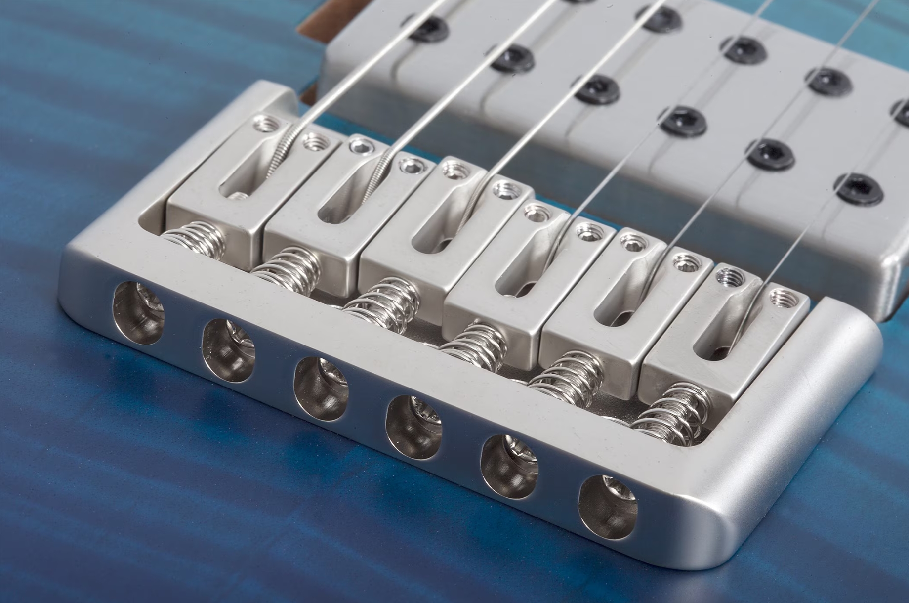 Schecter C1 Standard Plus 2h Ht Mn - Blue Fade - Str shape electric guitar - Variation 5