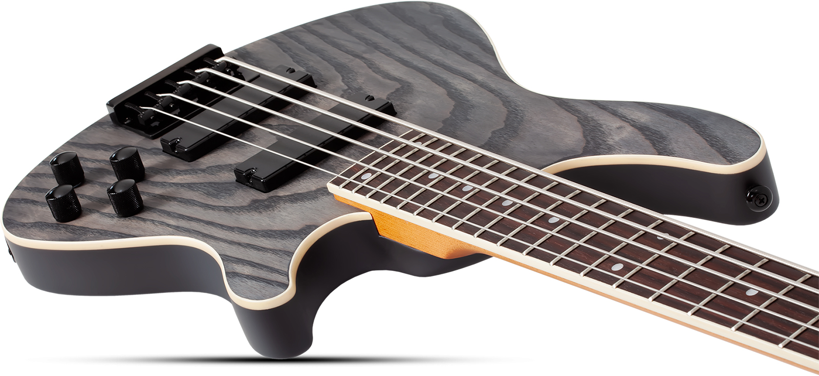 Schecter C5 Standard 5c Rw - Charcoal Satin - Solid body electric bass - Variation 2