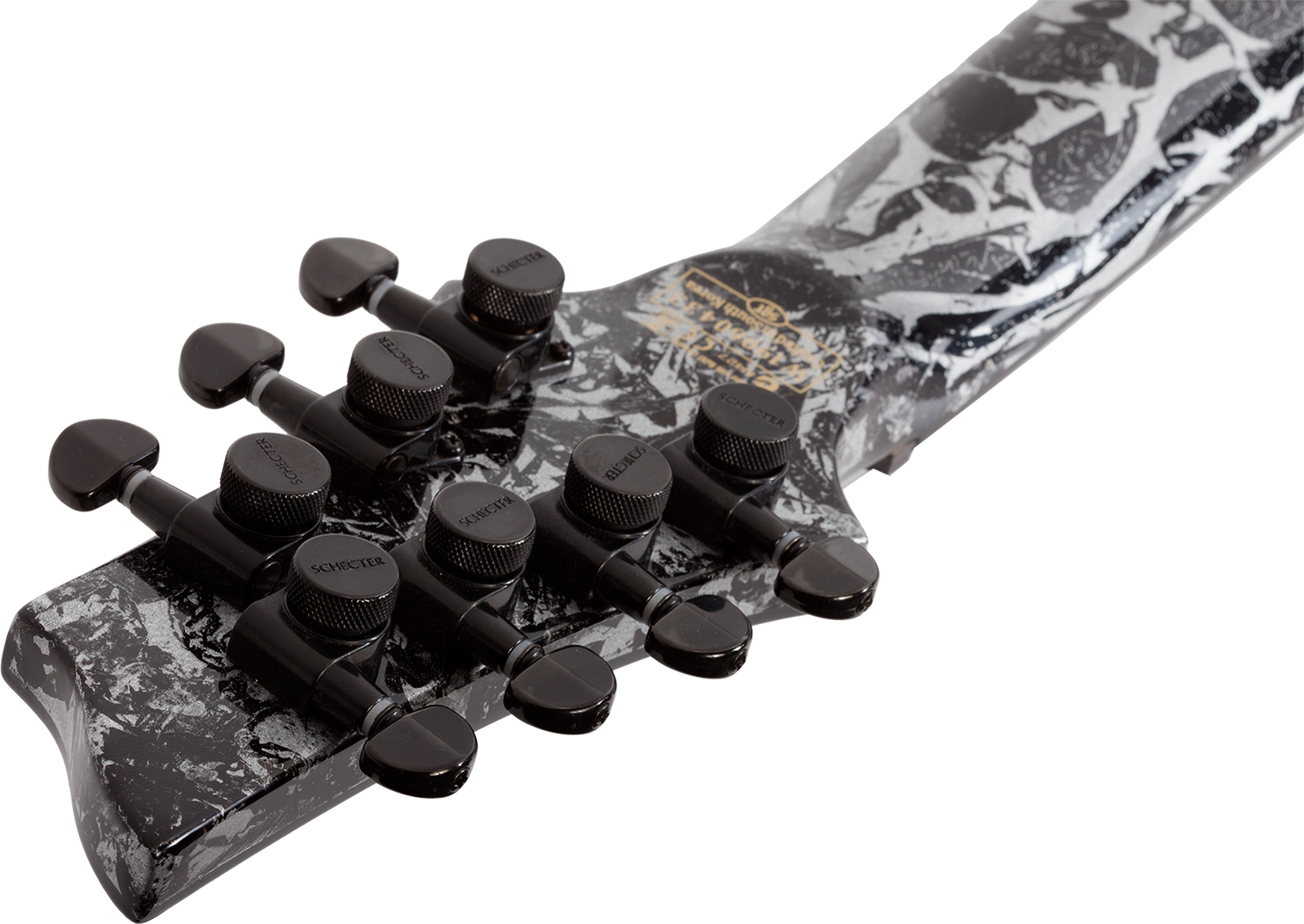 Schecter C7 Multiscale 7c Baryton 2h Ht Eb - Silver Mountain - Multi-Scale Guitar - Variation 10