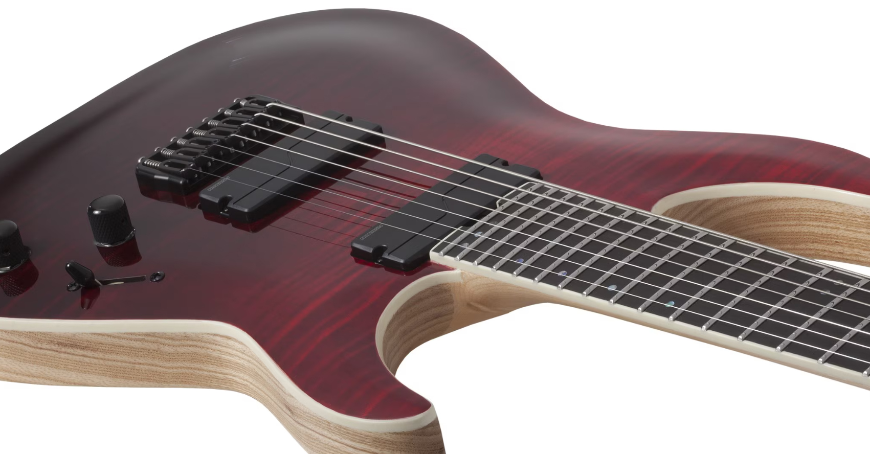 Schecter C7 Sls Elite 7c Baryton 2h Fishman Fluence Ht Eb - Blood Burst - Baritone guitar - Variation 2