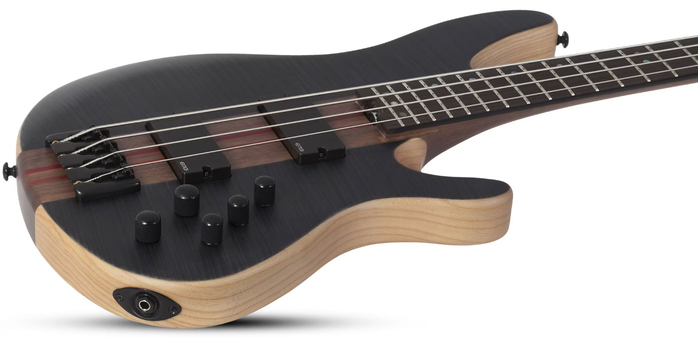 Schecter Charles Berthoud Cb4 Signature Active Eb - See Thru Black Satin - Solid body electric bass - Variation 1