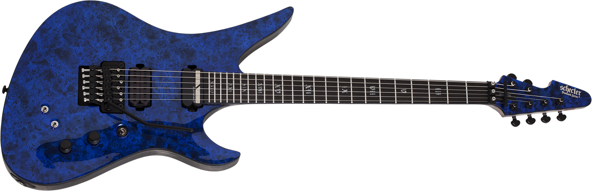 Schecter Avenger Apocalypse Fr S 2h Sustainiac Eb - Blue Reign - Metal electric guitar - Main picture