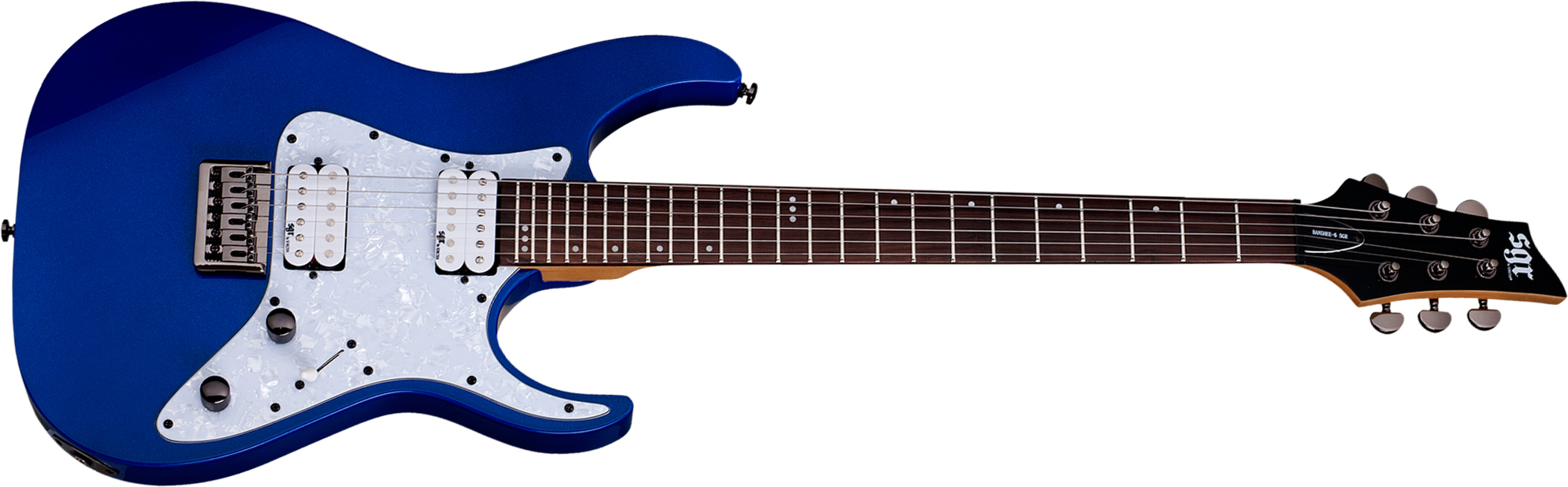 Schecter Banshee 6 Sgr 2h Ht Rw - Electric Blue - Str shape electric guitar - Main picture