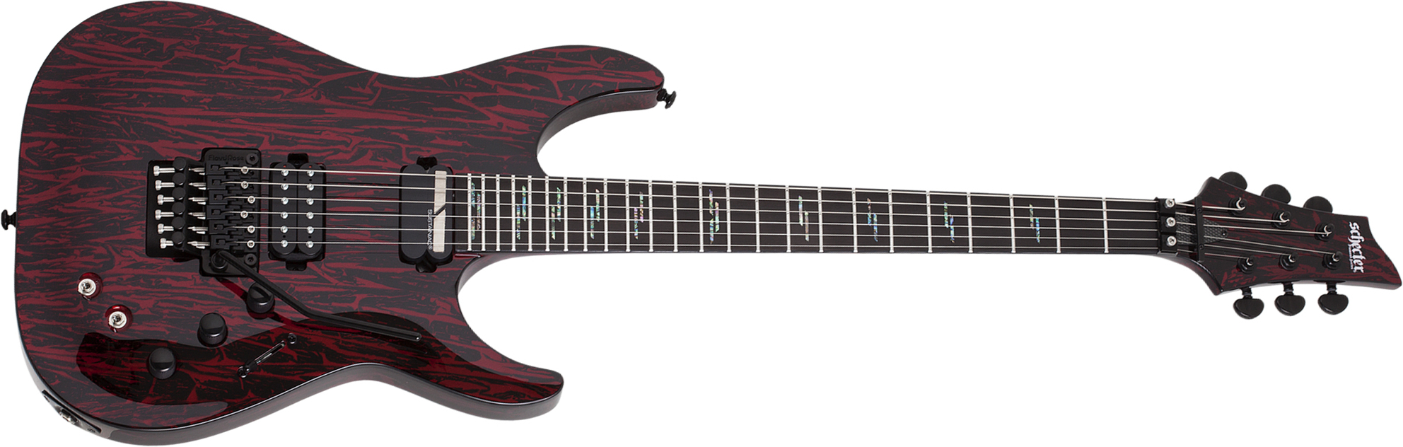 C 1 FR S Silver Mountain blood moon Str shape electric guitar