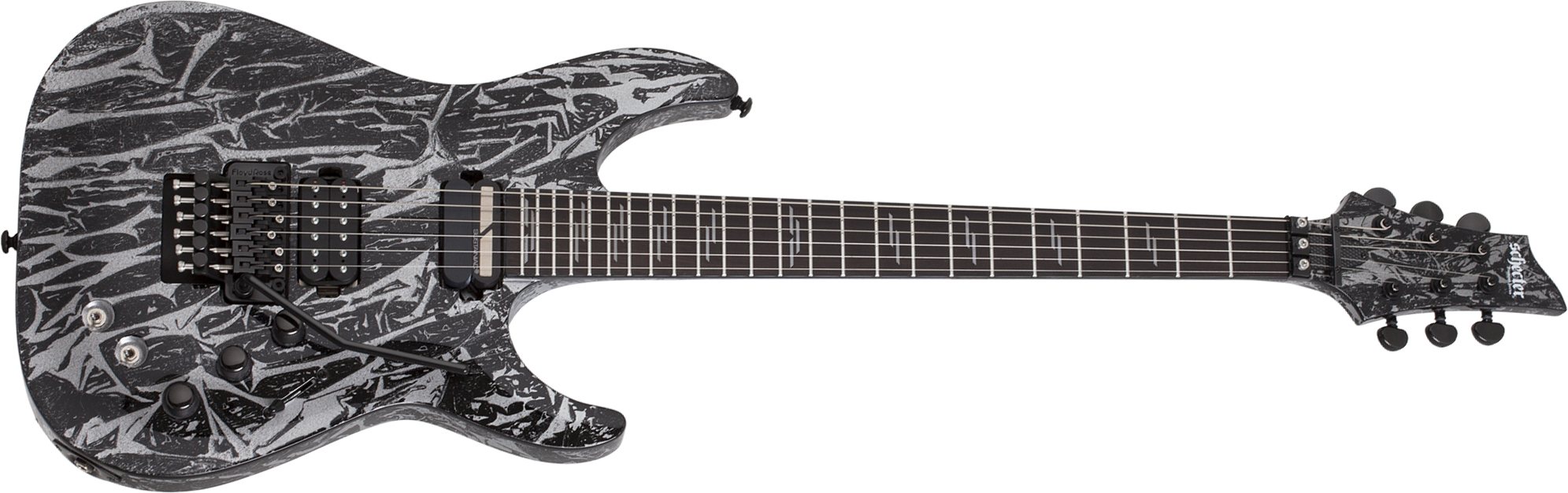 Schecter C-1 Fr  S Silver Mountain 2h Sustainiac Ht Eb - Silver Mountain - Str shape electric guitar - Main picture