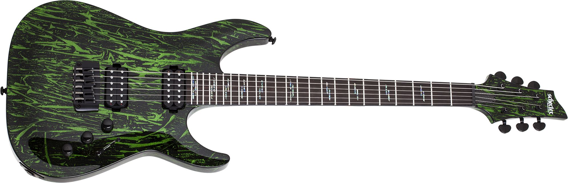 Schecter C-1 Silver Mountain 2h Ht Eb - Toxic Venom - Str shape electric guitar - Main picture