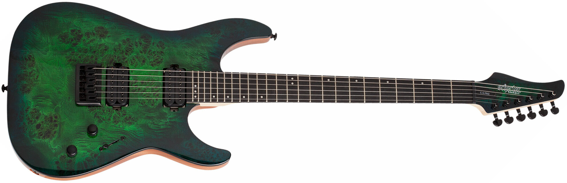 Schecter C-6 Pro - aqua burst Double cut electric guitar Schecter C-6 Pro - aqua burst Double cut electric guitar