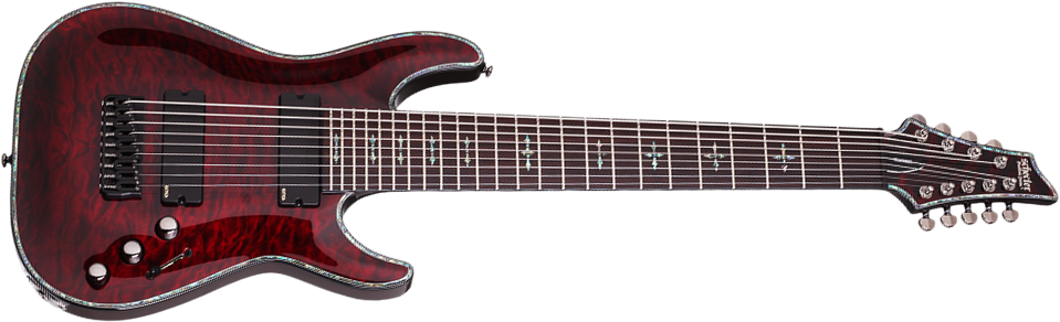 Schecter C-9 Hellraiser 9c 2h Emg Ht - Black Cherry - 8 and 9 string electric guitar - Main picture